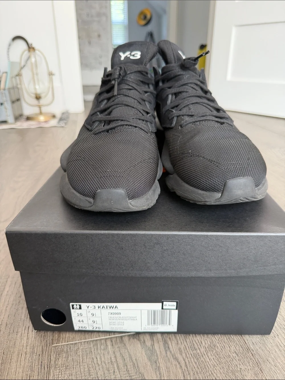 Y-3 Men’s Black Low-Top Knit Sneakers